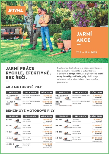 nahled letaku stihl jaro 2025